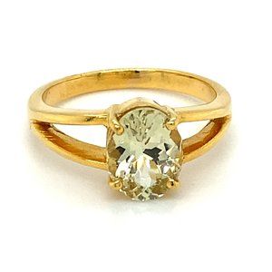 Certified Grossular 2.30ct Solid 18K Gold Ring